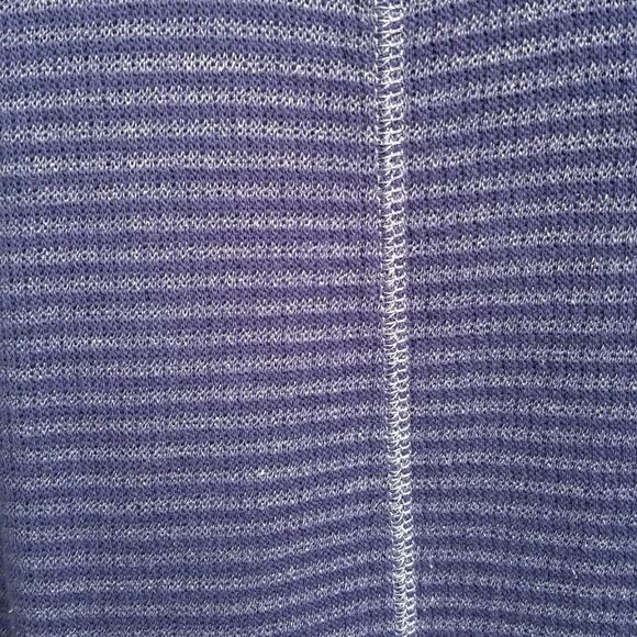 J Jill Blue Stripe Cotton Knit Dress Size Medium - Picture 6 of 11